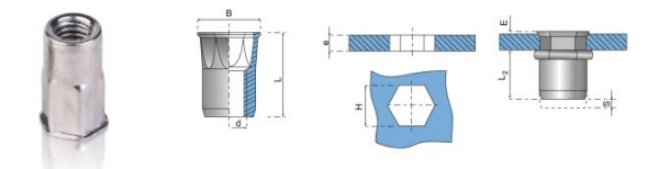 HX78铆接螺母